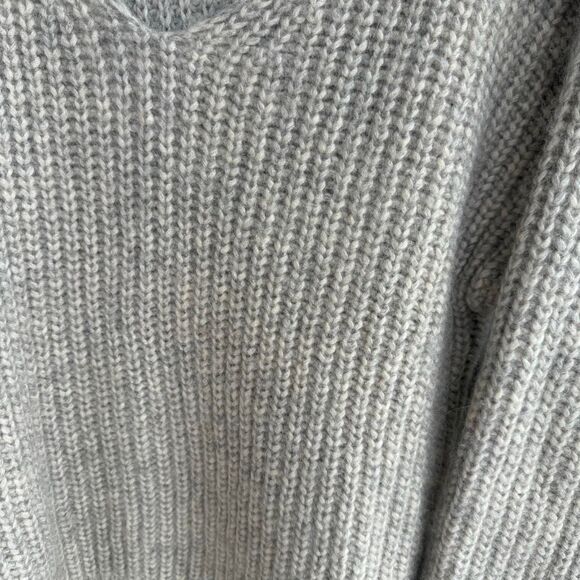 Aritzia Gray V-Neck Sweater - Picture 2 of 6